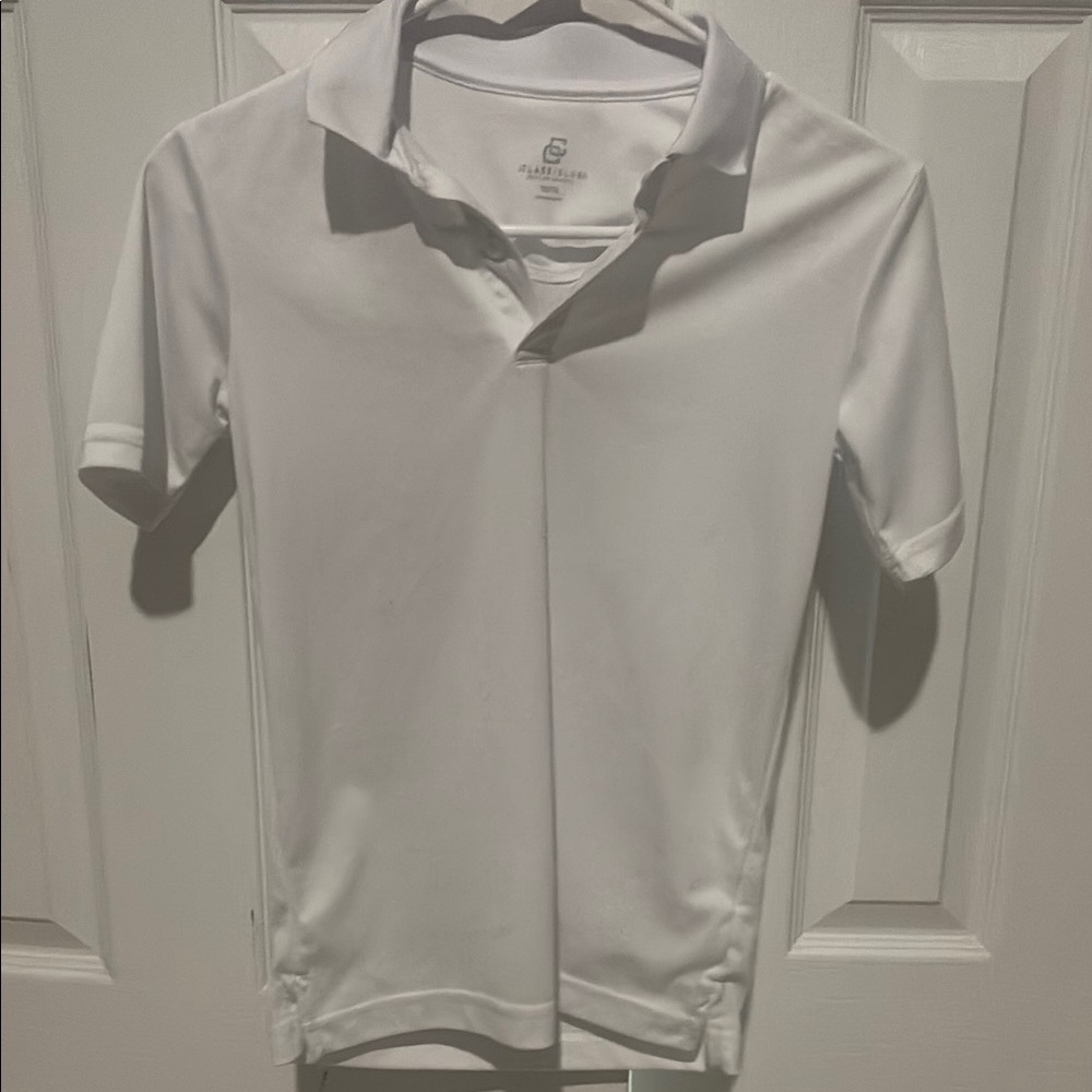 Classic White Kids Polo Shirt